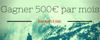 Earn 500€ per month with internet, review after 6 months